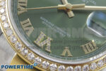 DateJust 36 126283RBR EWEF 1:1 Best Edition Green Roman Diamonds Dial on SS/YG Oyster Bracelet A3235 - Image 5