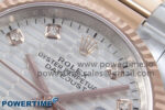 DateJust 36 126231 EWEF 1:1 Best Edition White Textured Diamonds Dial on SS/RG Oyster Bracelet A3235 - Image 4