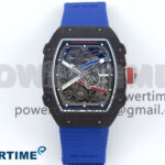Custom Made RM67-02 Black NTPT France Dial on Blue Nylon strap CRMA7 Clone