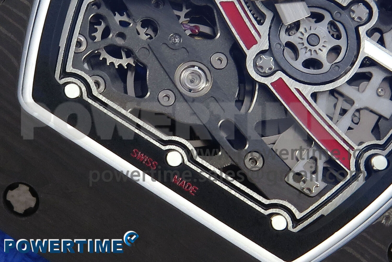 Custom Made RM67-02 Black NTPT France Dial on Blue Nylon strap CRMA7 Clone - Image 5