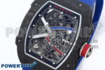 Custom Made RM67-02 Black NTPT France Dial on Blue Nylon strap CRMA7 Clone - Image 3