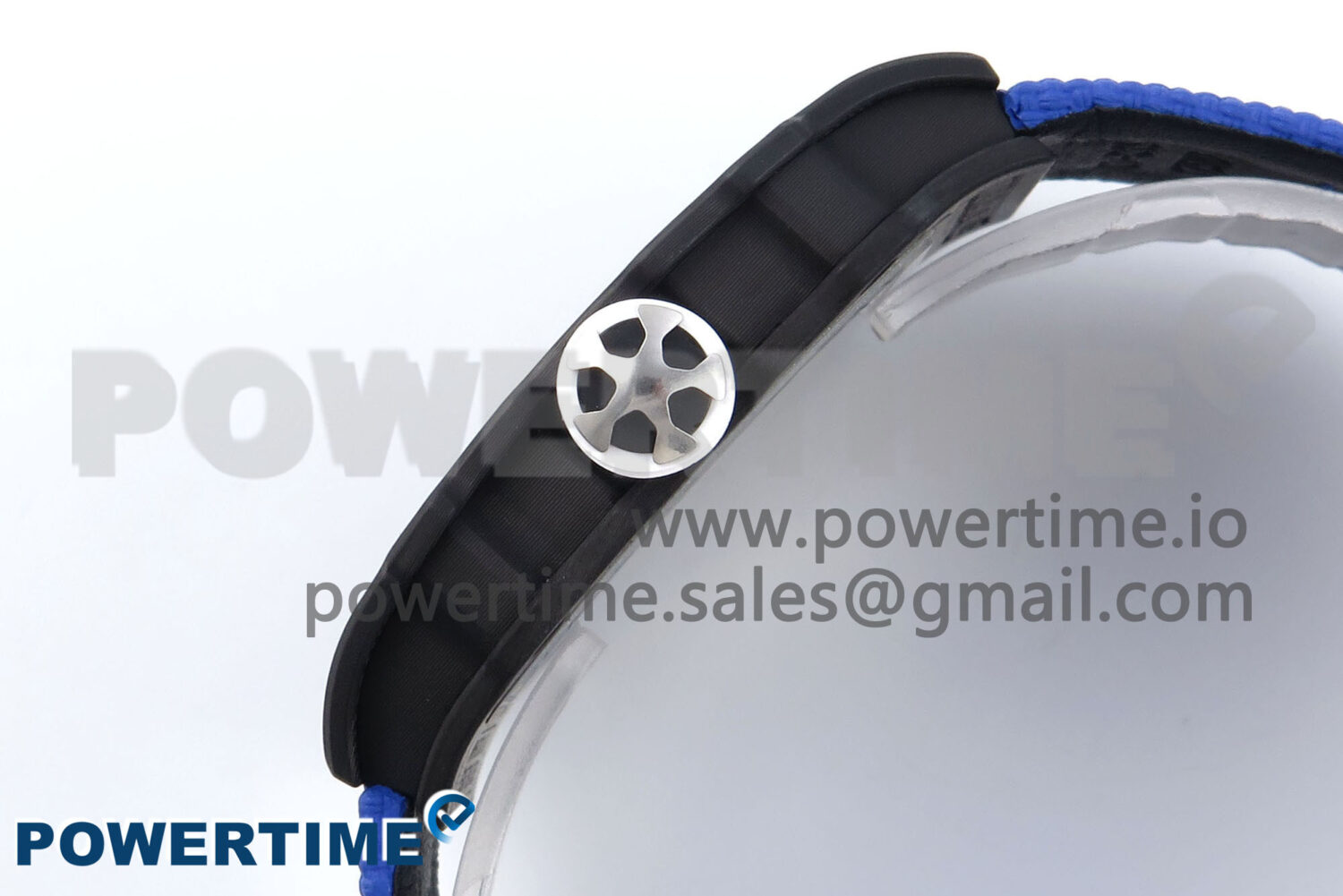 Custom Made RM67-02 Black NTPT France Dial on Blue Nylon strap CRMA7 Clone - Image 6