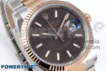 DateJust 36 126231 EWEF 1:1 Best Edition Brown Stick Dial on SS/RG Oyster Bracelet A3235 - Image 2