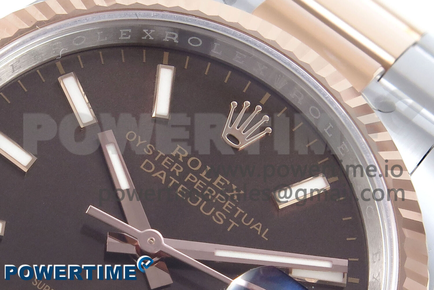 DateJust 36 126231 EWEF 1:1 Best Edition Brown Stick Dial on SS/RG Oyster Bracelet A3235 - Image 4
