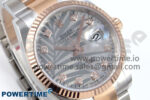 DateJust 36 126231 EWEF 1:1 Best Edition Silver Leaf Diamonds Dial on SS/RG Oyster Bracelet A3235 - Image 2