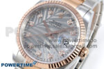 DateJust 36 126231 EWEF 1:1 Best Edition Silver Leaf Diamonds Dial on SS/RG Oyster Bracelet A3235 - Image 3
