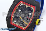 Custom Made RM67-02 Black NTPT Germany Dial on Blue Nylon strap CRMA7 Clone - Image 3