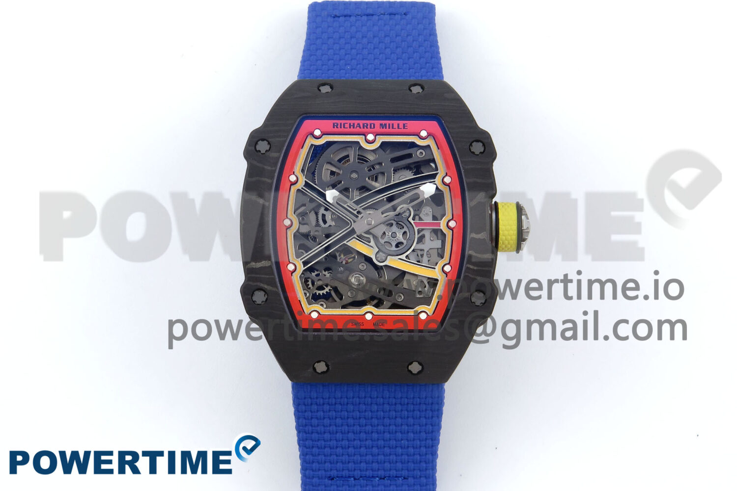 Custom Made RM67-02 Black NTPT Germany Dial on Blue Nylon strap CRMA7 Clone - Image 1