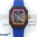 Custom Made RM67-02 Black NTPT Germany Dial on Blue Nylon strap CRMA7 Clone