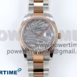 DateJust 36 126231 EWEF 1:1 Best Edition Silver Leaf Diamonds Dial on SS/RG Oyster Bracelet A3235