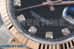 DateJust 36 126231 EWEF 1:1 Best Edition Black Diamonds Dial on SS/RG Oyster Bracelet A3235 - Image 5