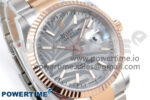 DateJust 36 126231 EWEF 1:1 Best Edition Silver Leaf Stick Dial on SS/RG Oyster Bracelet A3235 - Image 2