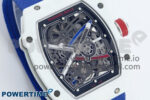 Custom Made RM67-02 White NTPT France Dial on Blue Nylon strap CRMA7 Clone - Image 2