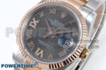 DateJust 36 126231 EWEF 1:1 Best Edition Gray Roman Diamonds Dial on SS/RG Oyster Bracelet A3235 - Image 3