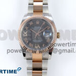 DateJust 36 126231 EWEF 1:1 Best Edition Gray Roman Diamonds Dial on SS/RG Oyster Bracelet A3235