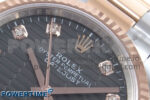 DateJust 36 126231 EWEF 1:1 Best Edition Gray Textured Diamonds Dial on SS/RG Oyster Bracelet A3235 - Image 4