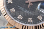 DateJust 36 126231 EWEF 1:1 Best Edition Gray Textured Diamonds Dial on SS/RG Oyster Bracelet A3235 - Image 5
