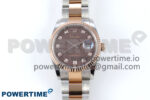 DateJust 36 126231 EWEF 1:1 Best Edition Brown Pattern Diamonds Dial on SS/RG Oyster Bracelet A3235
