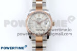 DateJust 36 126231 EWEF 1:1 Best Edition White Textured Stick on SS/RG Oyster Bracelet A3235