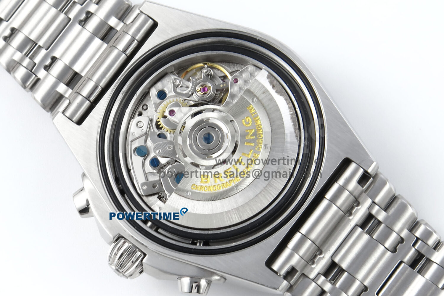 Chronomat B01 42mm SS TF 1:1 Best Edition Black/Silver Dial on SS Bracelet A7750 V2 - Image 9