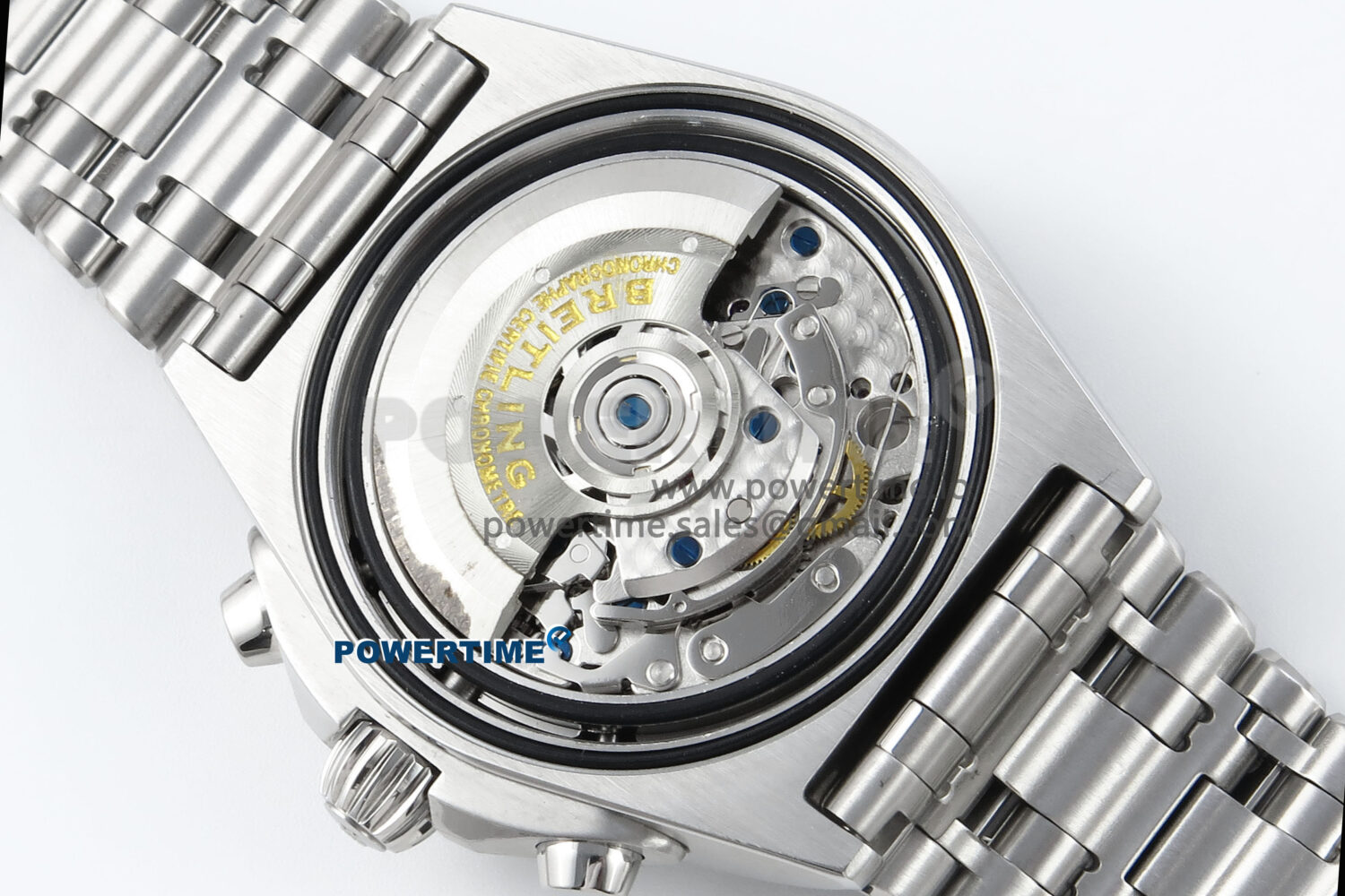 Chronomat B01 42mm SS TF 1:1 Best Edition Green/Black Dial on SS Bracelet A7750 V2 - Image 10