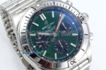 Chronomat B01 42mm SS TF 1:1 Best Edition Green/Black Dial on SS Bracelet A7750 V2 - Image 2