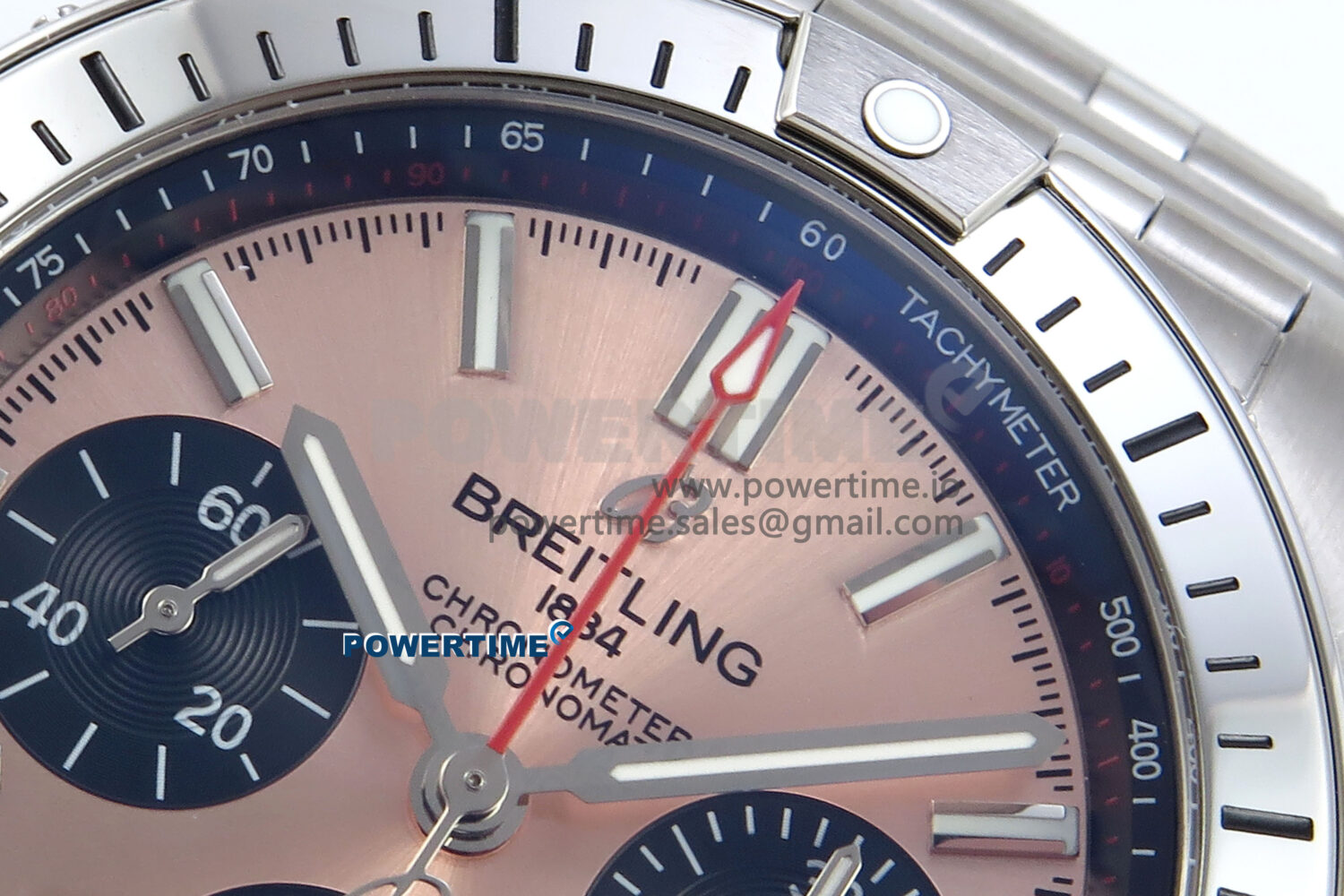 Chronomat B01 42mm SS TF 1:1 Best Edition RG/Black Dial on SS Bracelet A7750 V2 - Image 4
