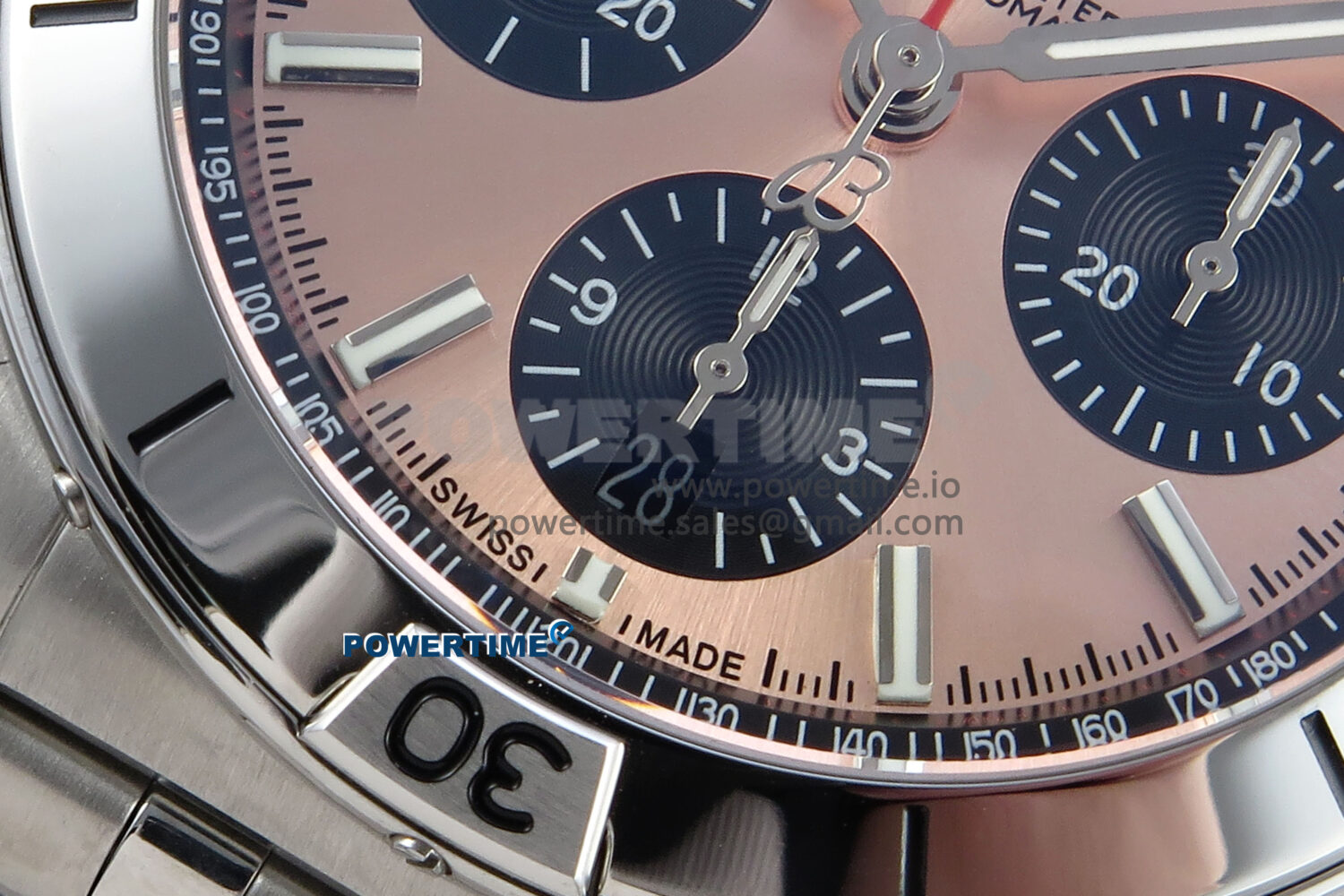 Chronomat B01 42mm SS TF 1:1 Best Edition RG/Black Dial on SS Bracelet A7750 V2 - Image 5