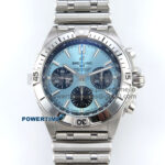Chronomat B01 42mm SS TF 1:1 Best Edition Blue/Black Dial on SS Bracelet A7750 V2