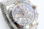 Chronomat B01 44mm SS/RG TF 1:1 Best Edition Silver Dial on SS Bracelet A7750 - Image 2
