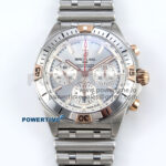 Chronomat B01 44mm SS/RG TF 1:1 Best Edition Silver Dial on SS Bracelet A7750