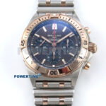 Chronomat B01 44mm SS/RG TF 1:1 Best Edition Brown Dial RG Bezel on SS/RG Bracelet A7750