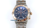 Chronomat B01 44mm SS/RG TF 1:1 Best Edition Blue Dial RG Bezel on SS/RG Bracelet A7750