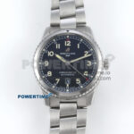 Navitimer Aviator 8 SS TF 1:1 Best Edition Black Dial on SS Bracelet A2824