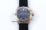 Chronomat B01 42mm SS/RG TF 1:1 Best Edition Blue Dial on Black Rubber Strap A7750 V2