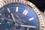 Chronomat B01 42mm SS/RG TF 1:1 Best Edition Blue Dial on Black Rubber Strap A7750 V2 - Image 4