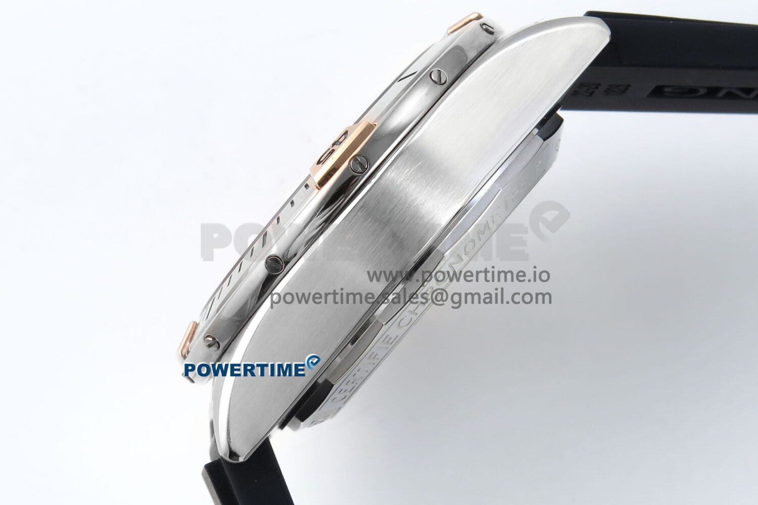 Chronomat B01 42mm SS TF 1:1 Best Edition Silver Dial on Black Rubber Strap A7750 V2 - Image 6