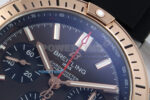 Chronomat B01 42mm SS/RG TF 1:1 Best Edition Brown Dial on Black Rubber Strap A7750 V2 - Image 4