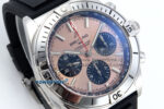 Chronomat B01 42mm SS TF 1:1 Best Edition RG/Black Dial on Black Rubber Strap A7750 V2 - Image 2