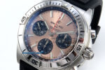 Chronomat B01 42mm SS TF 1:1 Best Edition RG/Black Dial on Black Rubber Strap A7750 V2 - Image 3