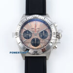 Chronomat B01 42mm SS TF 1:1 Best Edition RG/Black Dial on Black Rubber Strap A7750 V2
