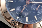 Chronomat B01 42mm SS/RG TF 1:1 Best Edition Blue Dial on Black Rouleaux Strap A7750 V2 - Image 5