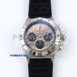 Chronomat B01 42mm SS TF 1:1 Best Edition RG/Black Dial on Black Rouleaux Strap A7750 V2
