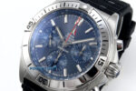 Chronomat B01 42mm SS TF 1:1 Best Edition Blue Dial on Black Rouleaux Strap A7750 V2 - Image 3