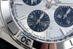 Chronomat B01 42mm SS TF 1:1 Best Edition Silver/Black Dial on Black Rouleaux Strap A7750 V2 - Image 5