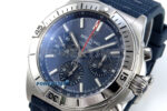 Chronomat B01 42mm SS TF 1:1 Best Edition Blue Dial on Blue Rouleaux Strap A7750 V2 - Image 3