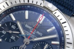 Chronomat B01 42mm SS TF 1:1 Best Edition Blue Dial on Blue Rouleaux Strap A7750 V2 - Image 4