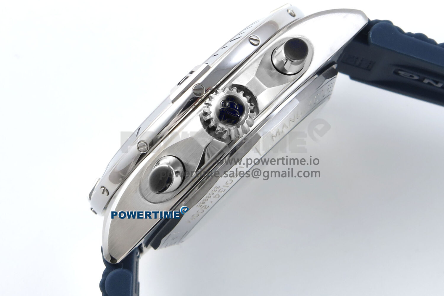 Chronomat B01 42mm SS TF 1:1 Best Edition Blue Dial on Blue Rouleaux Strap A7750 V2 - Image 7