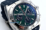 Chronomat B01 42mm SS TF 1:1 Best Edition Green/Black Dial on Blue Rouleaux Strap A7750 V2 - Image 2