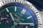 Chronomat B01 42mm SS TF 1:1 Best Edition Green/Black Dial on Blue Rouleaux Strap A7750 V2 - Image 4